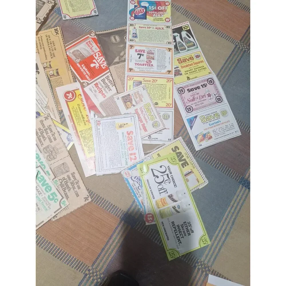 Vintage 1970s Grocery Coupon Lot 60+ Nestle Planters Advertising Ephemera